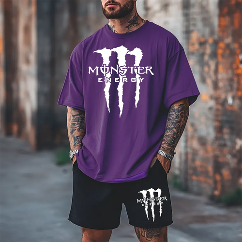Premium Oversized Echipament krótki MonsterWh prpl