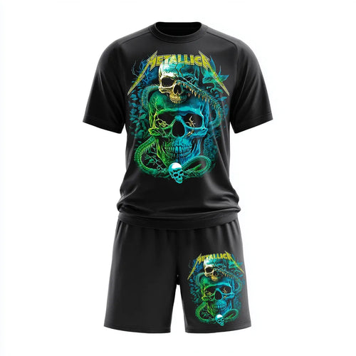 Oddychający zestaw sportowy Metallica Skulls and Bones