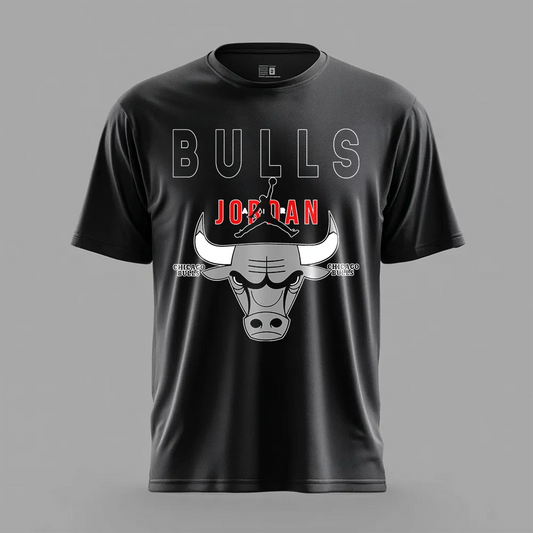 Koszulka sportowa z materiału oddychającego Bulls bl/wh