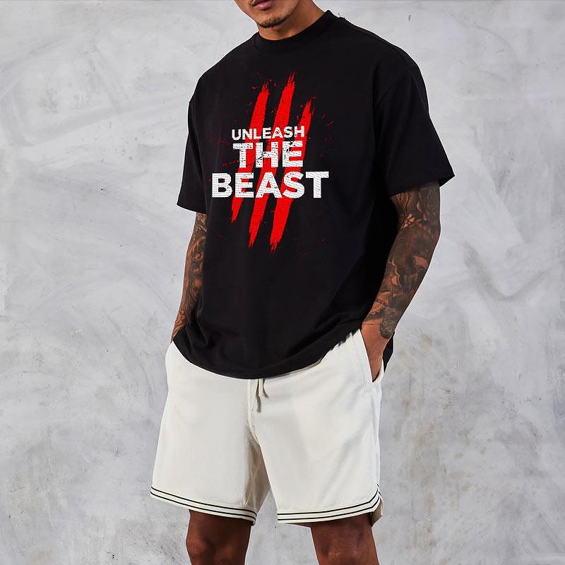 Koszulka Unisex Oversize Unleash The Beast