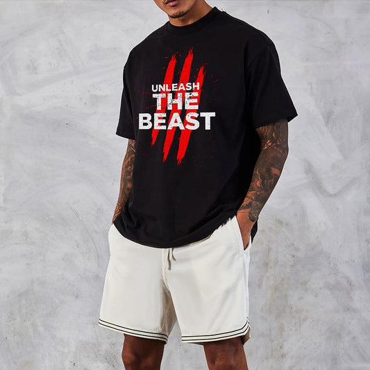 Koszulka Unisex Oversize Unleash The Beast