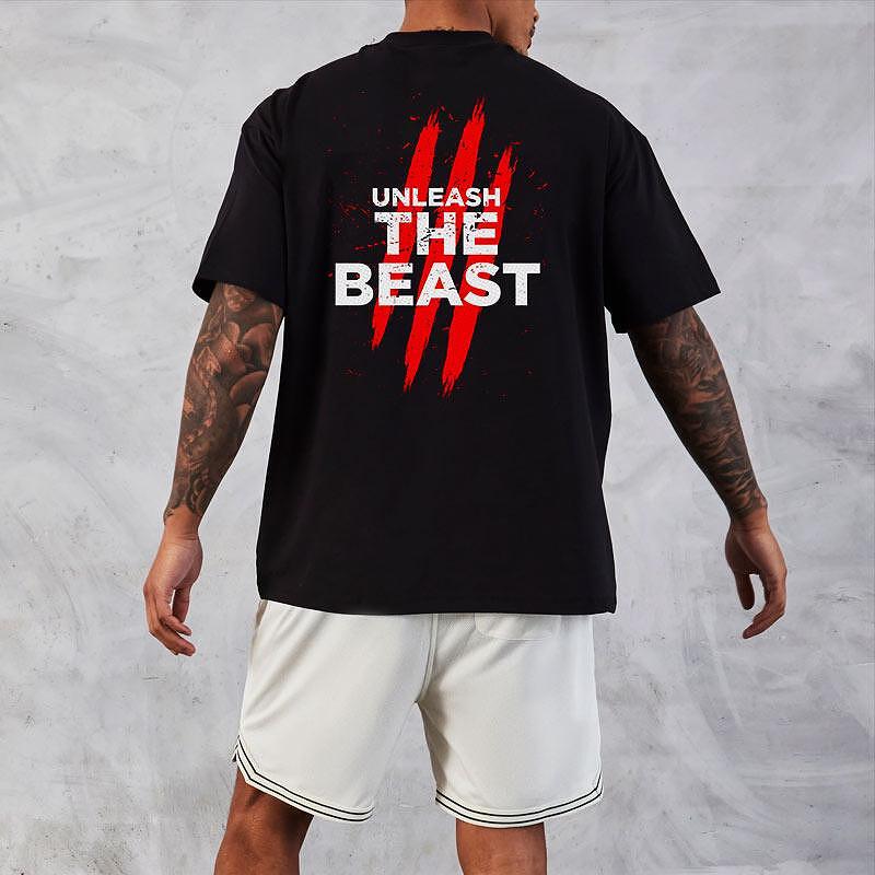 Koszulka Unisex Oversize Unleash The Beast