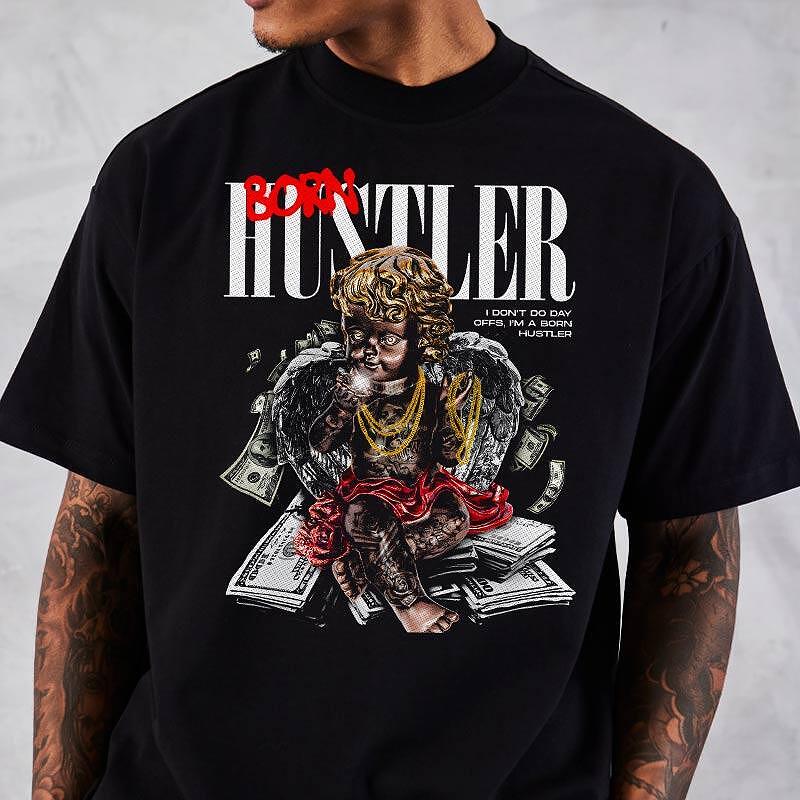 Koszulka Unisex Oversize Born Hustler