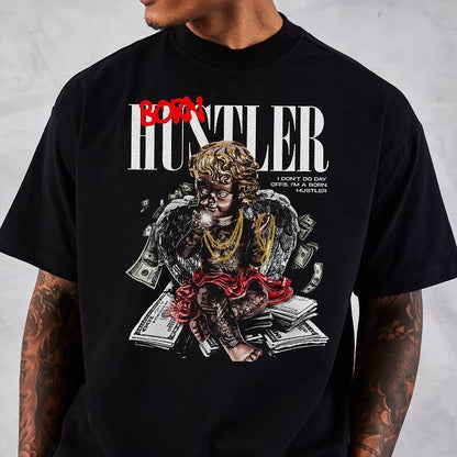 Koszulka Unisex Oversize Born Hustler