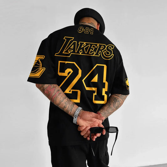 Unisexowy T-shirt Oversize Lakers