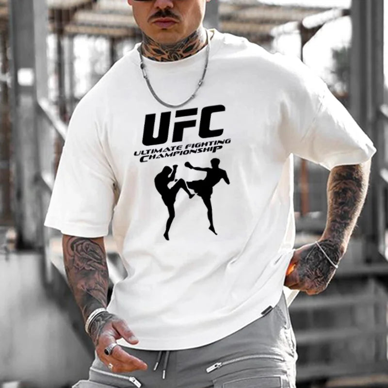 Koszulka Unisex Oversize UFC wh