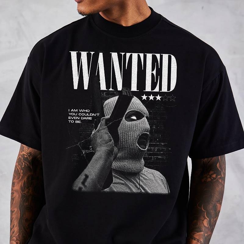 Koszulka Unisex Oversize Wanted