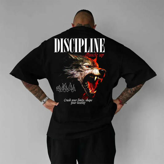 Koszulka unisex oversized Dyscyplina