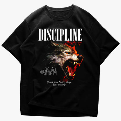 Koszulka unisex oversized Dyscyplina