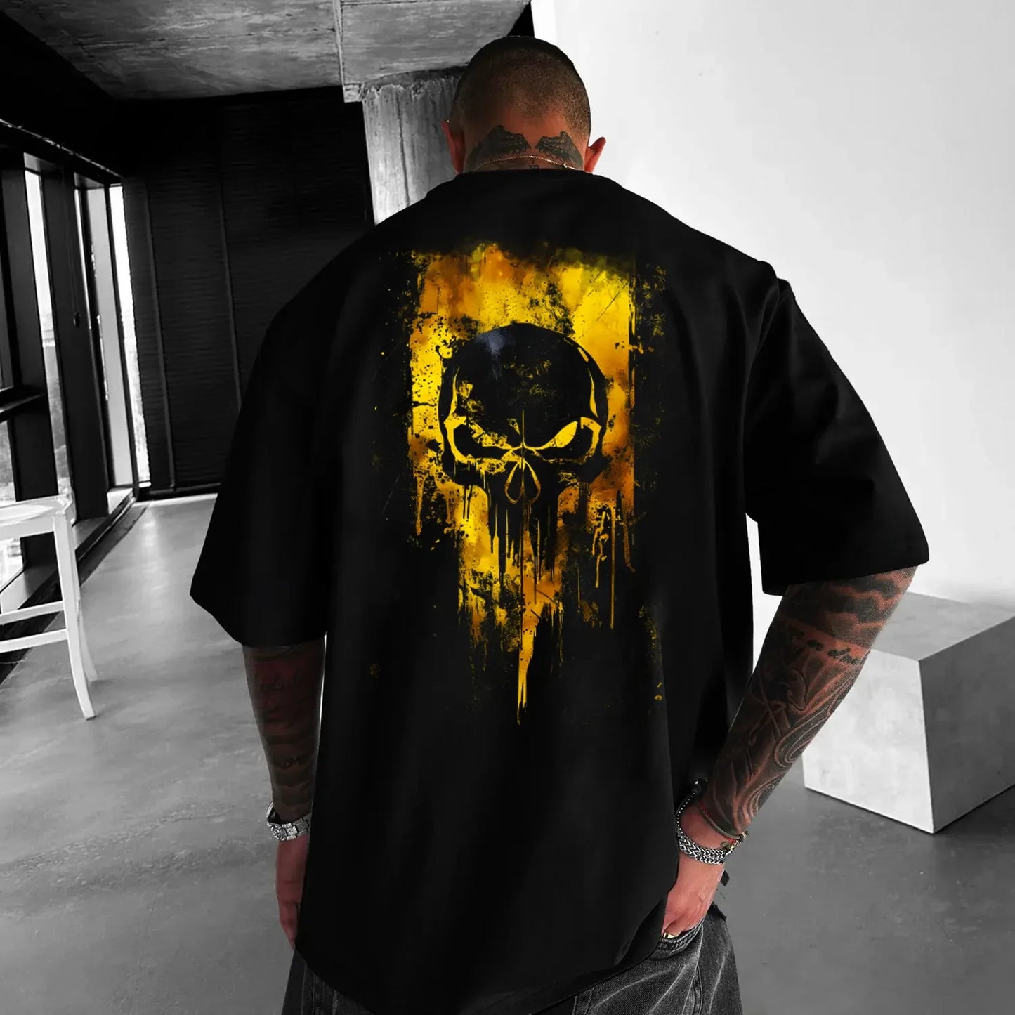 T-shirt Unisex Oversized Skull Y