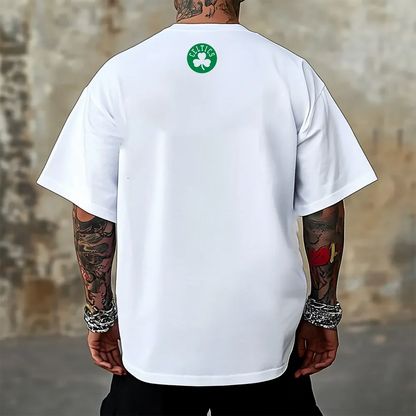 Koszulka Unisex Oversized Boston Color wh