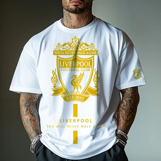 Koszulka Unisex Oversized Liverpool Gold wh