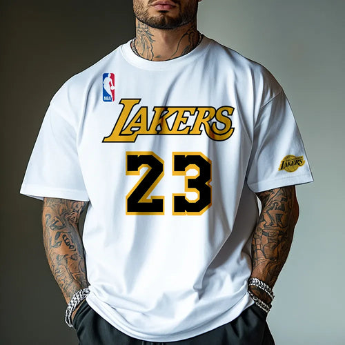 Koszulka Unisex Oversized Lakers23 wh