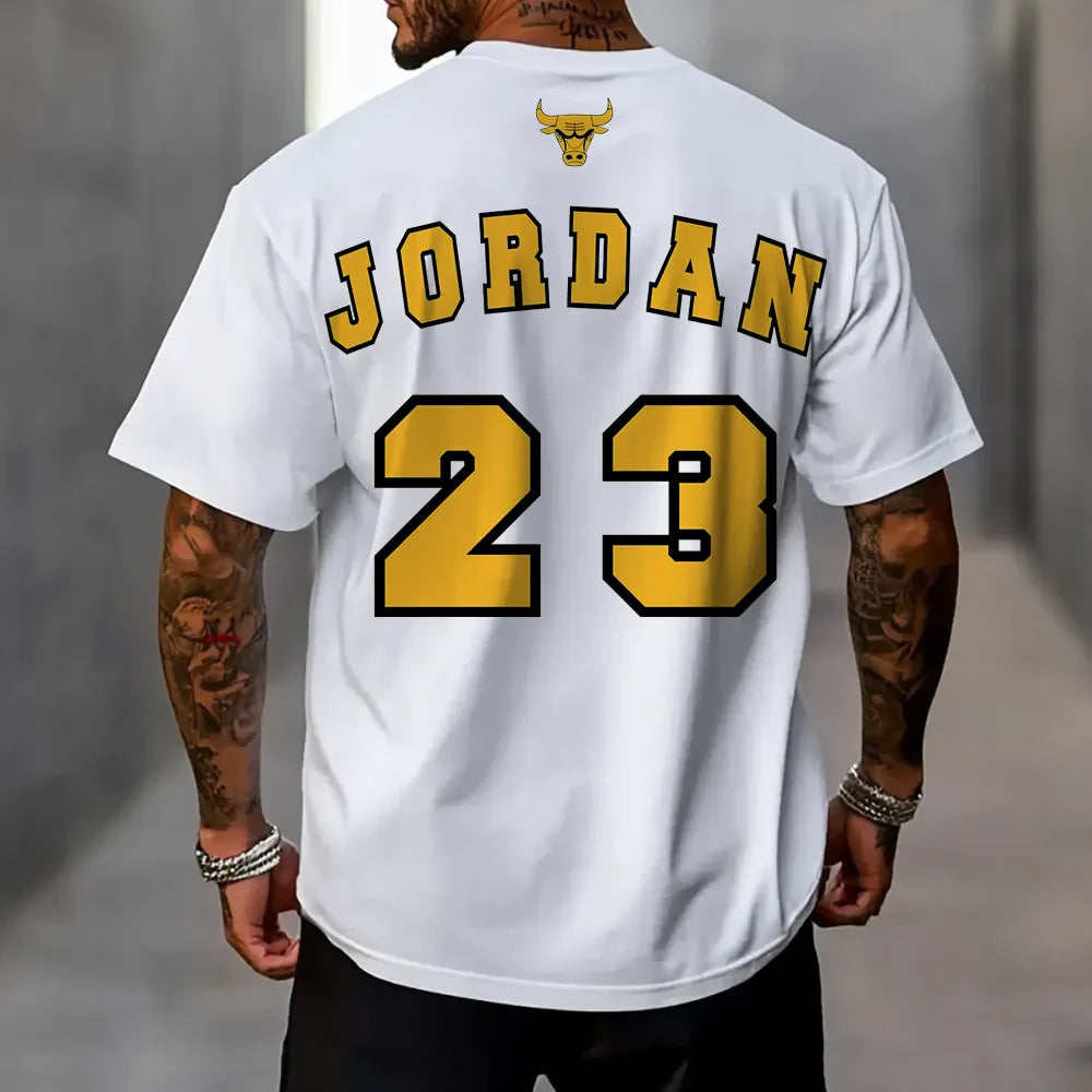 Koszulka Unisex Oversized Bulls23 Gold 2