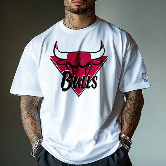 Koszulka Unisex Oversized BullsRed