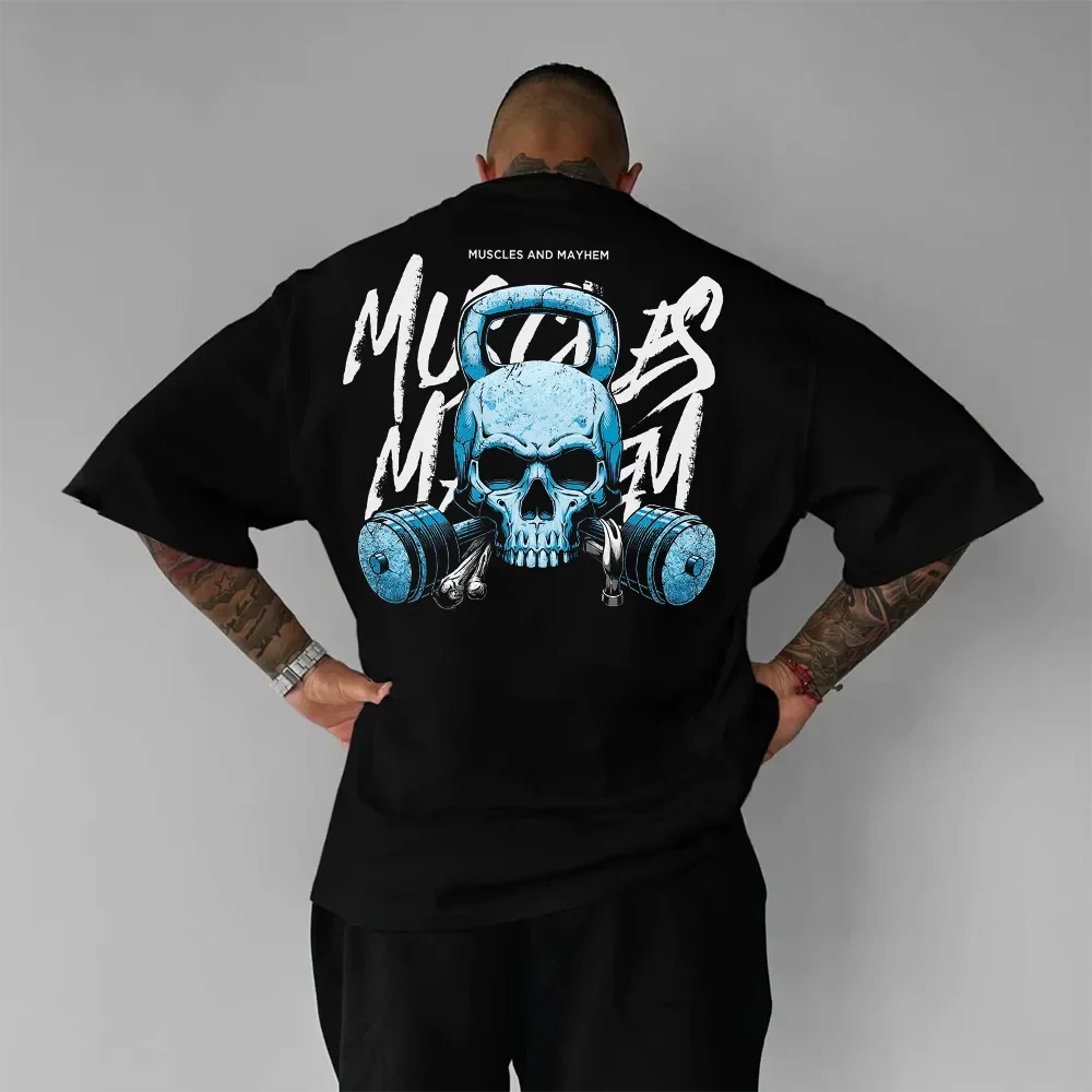Koszulka Unisex Oversized Muscles and Mayhem