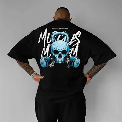 Koszulka Unisex Oversized Muscles and Mayhem