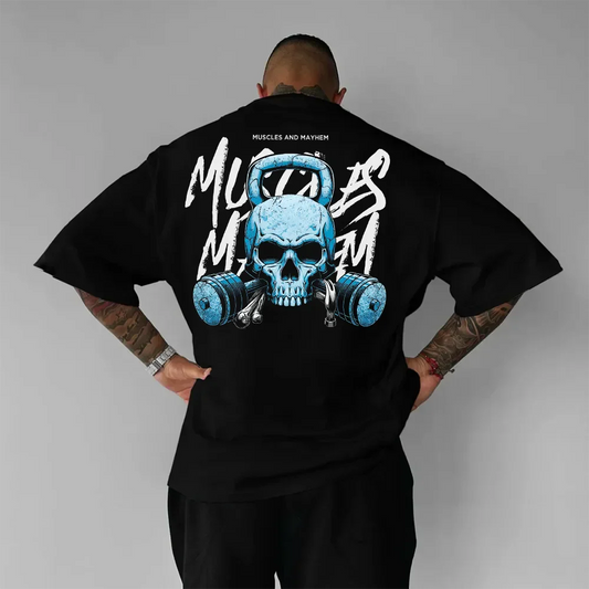 Koszulka Unisex Oversized Muscles and Mayhem