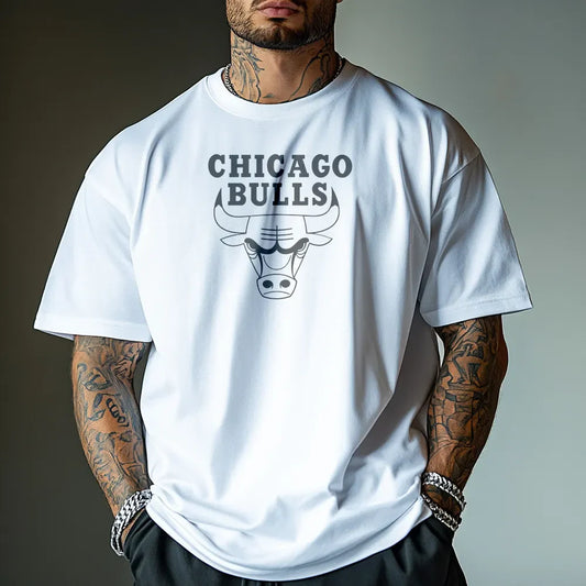 Koszulka Unisex Oversized BullsBl wh
