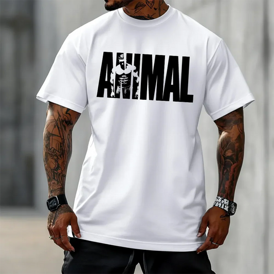 Koszulka Unisex Oversized Animal Logo wh