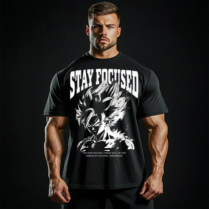 Koszulka Unisex Oversized Stay Focused