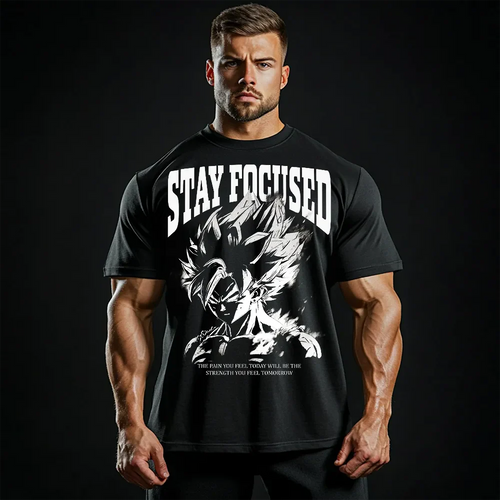 Koszulka Unisex Oversized Stay Focused
