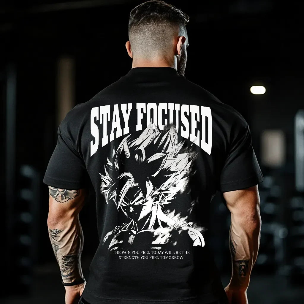 Koszulka Unisex Oversized Stay Focused