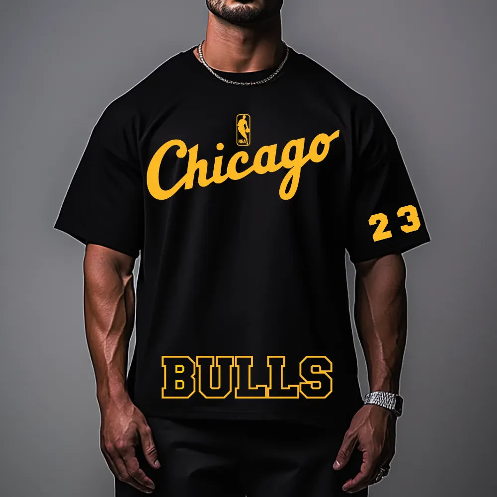 Koszulka Unisex Oversized BullsGold