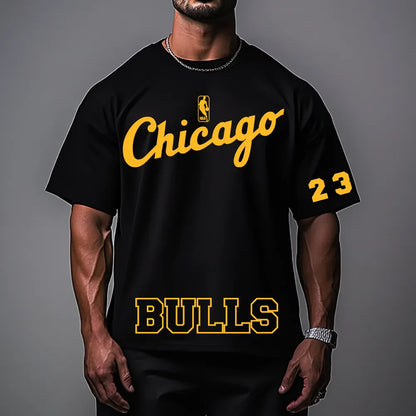 Koszulka Unisex Oversized BullsGold