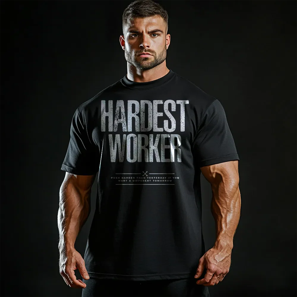 Koszulka Unisex Oversized Hardest Worker
