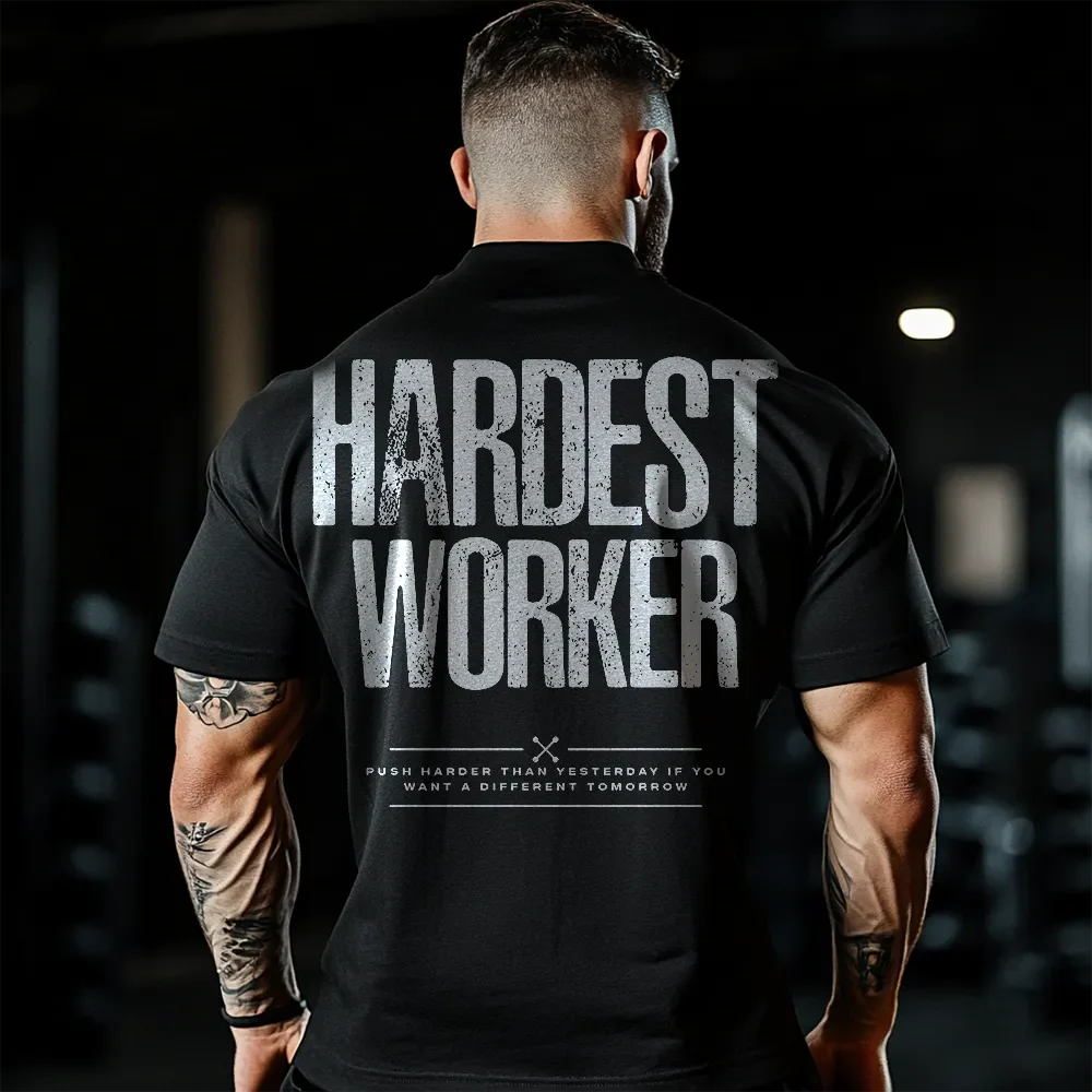 Koszulka Unisex Oversized Hardest Worker