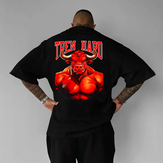 Koszulka Unisex Oversized Tren Hard Bull