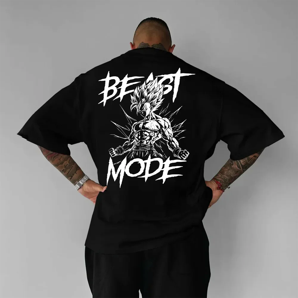 Koszulka unisex oversized Tryb Bestii Insaiyan