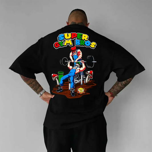 Koszulka unisex oversized Super Gym Bros