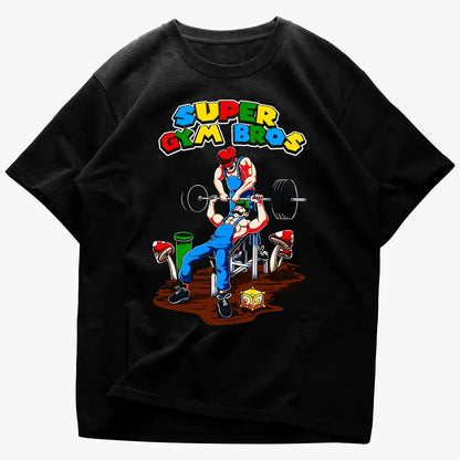 Koszulka unisex oversized Super Gym Bros
