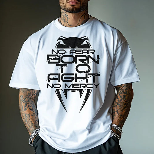 Koszulka Unisex Oversized Born To Fight wh