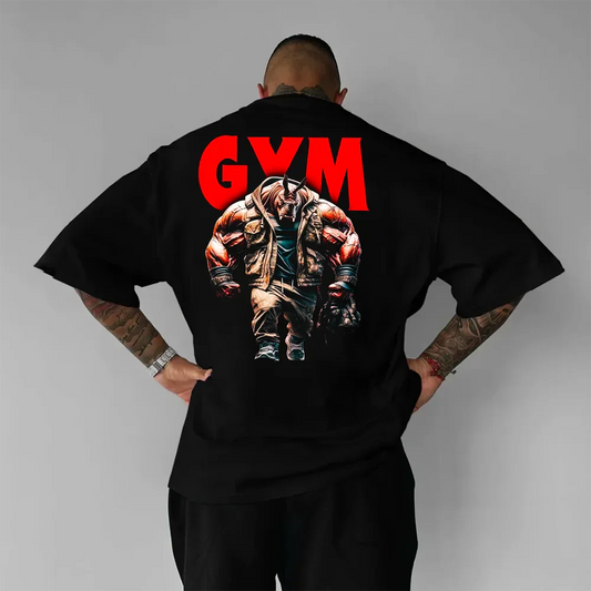 Koszulka Unisex Oversized Gym Rhino