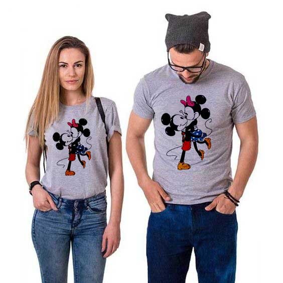 Koszulki dla par Mickey Minnie HUG