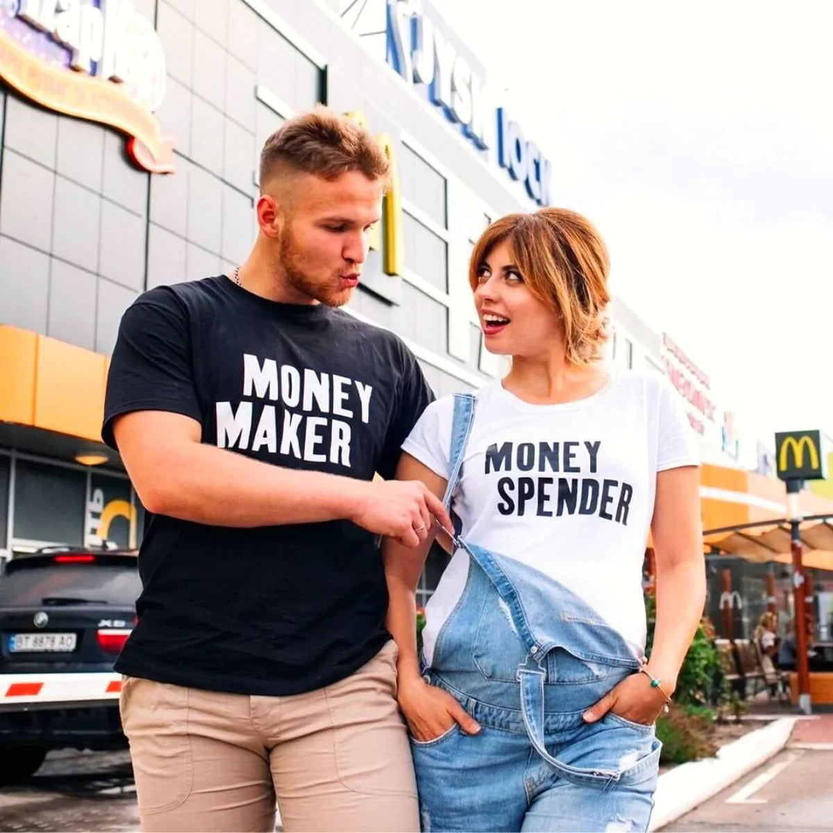 Koszulki dla par Money Maker
