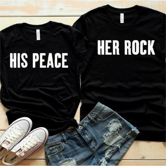 Koszulki dla par Rock Peace