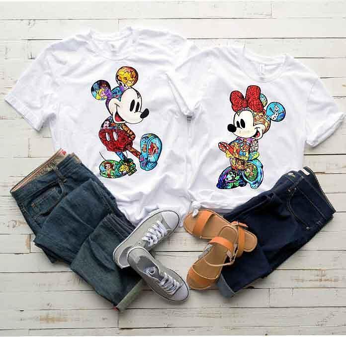 Koszulki dla par M and M Disneyy2