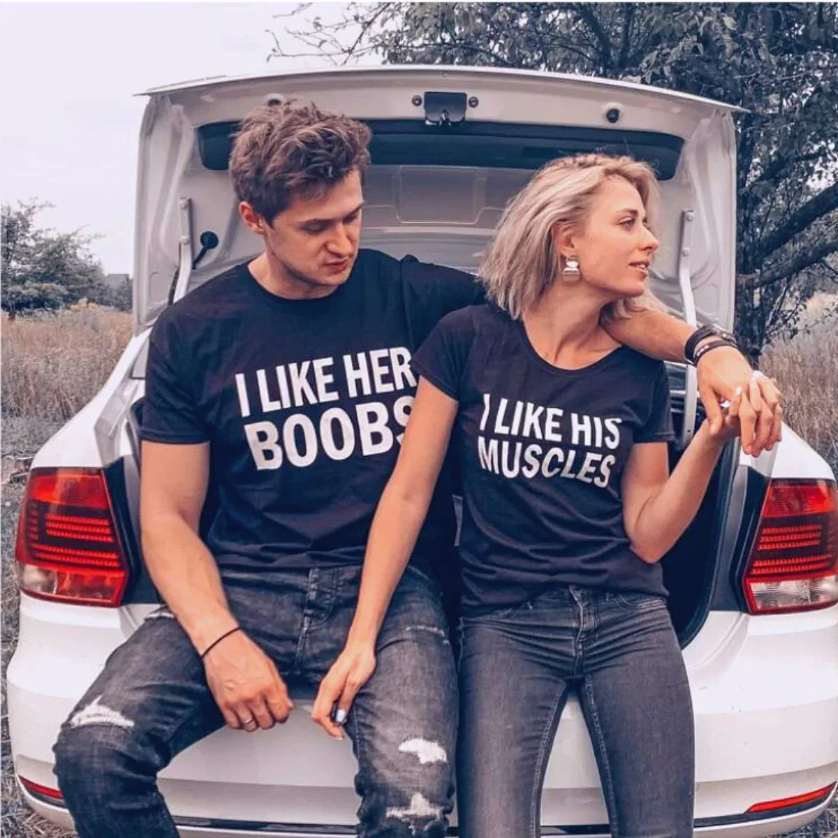 Koszulki dla par MusclesBoobs