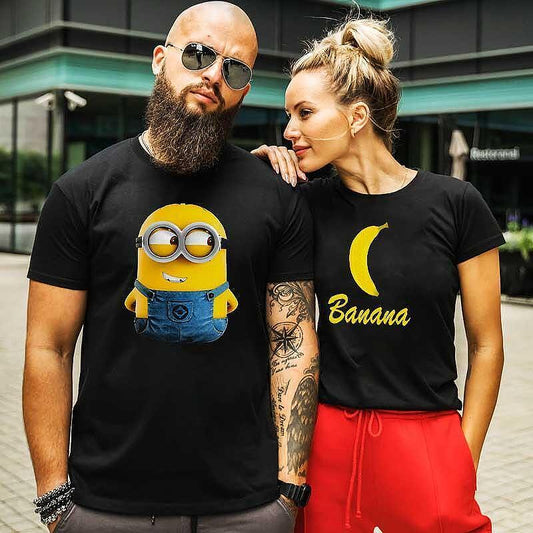 Koszulki dla par Minions Banana
