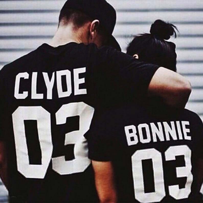 Koszulki dla par Bonnie / Clyde