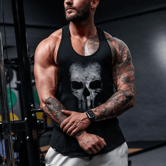Fitness Podkoszulek Ghost Skull