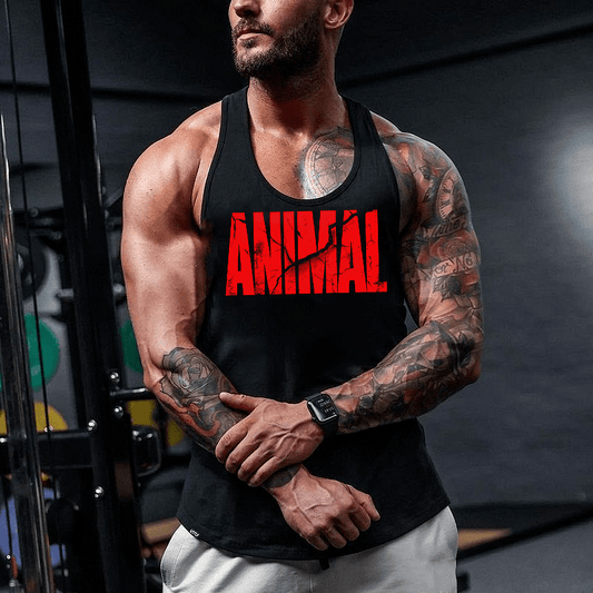 Fitness Podkoszulek Animal Czerwony