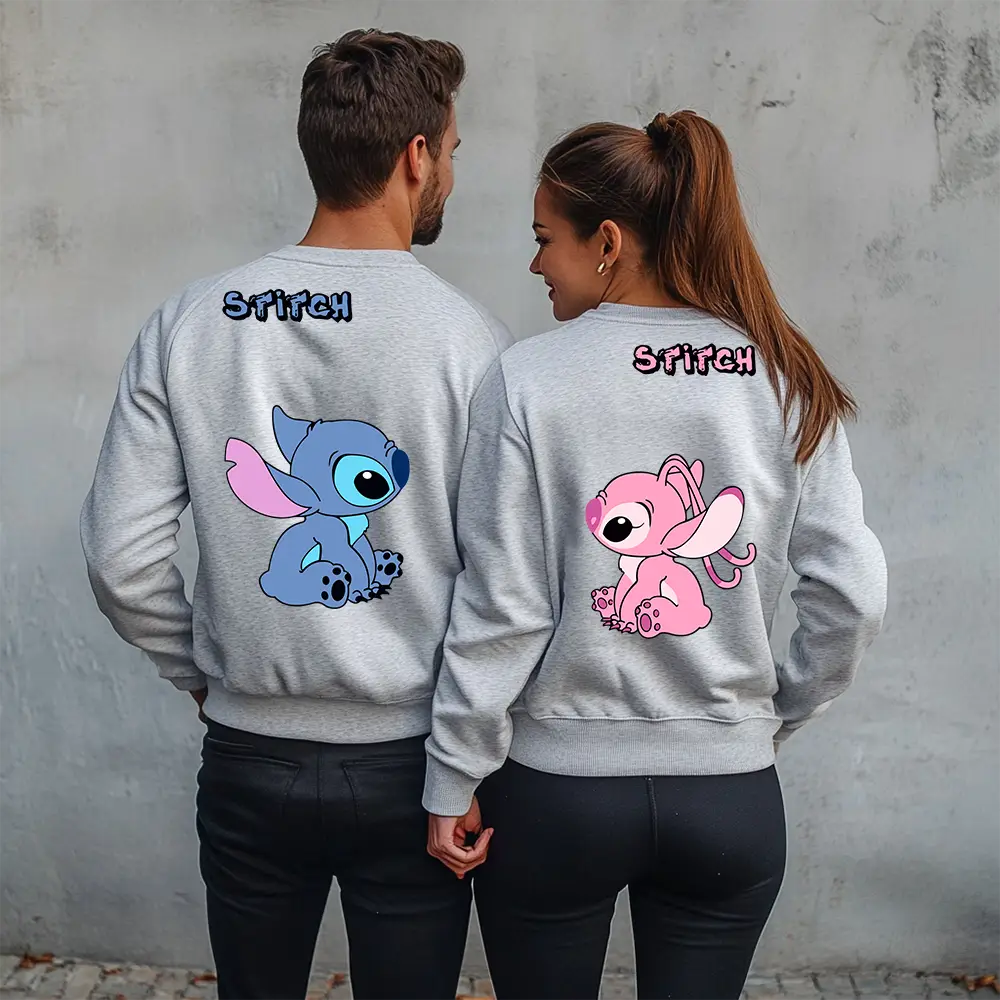 Unisex bluzy dla par Stitch Stitch