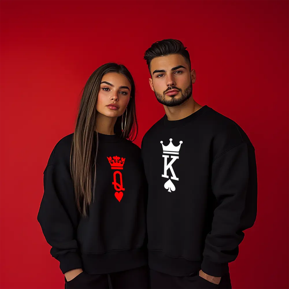 Unisex bluzy dla par KQ