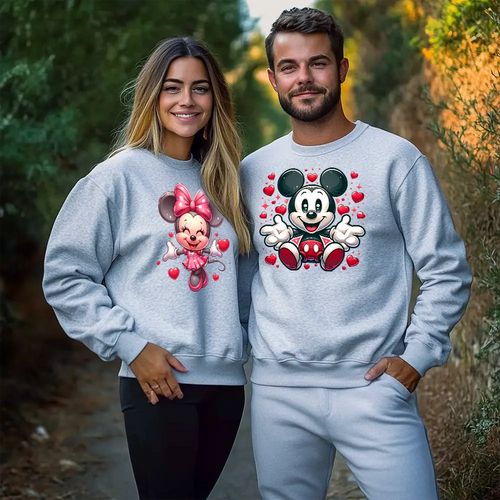 Unisex bluzy dla par Her M & His M