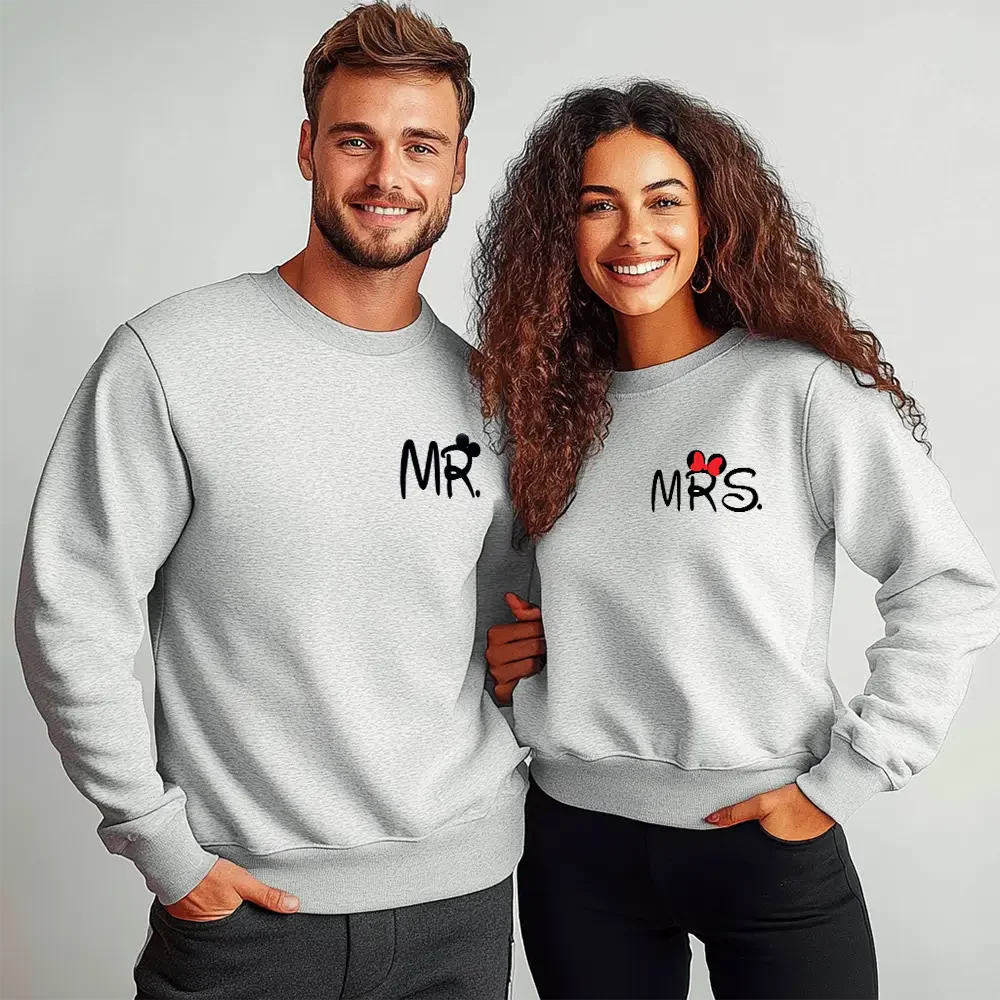 Unisex bluzy dla par Mister Miss